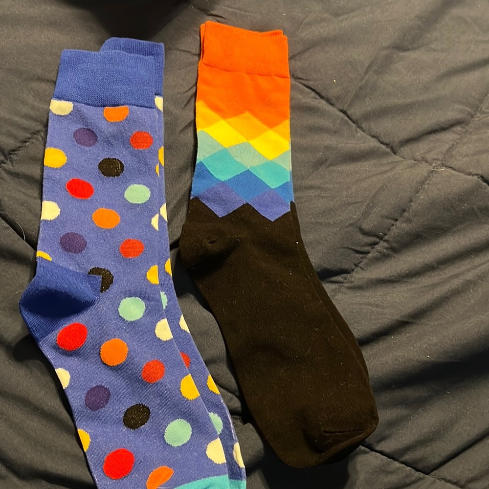 Fun socks fit for anyone 2 pair lot